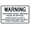 Warning Sign 3, variant on Warning Sign - Tree Works Ahead, 8"x12" Metal Aluminum Sign, Weather Resistant, Weatherproof, Indoor Outdoor Use