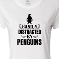 thumbnail image 4 of Inktastic Easily Distracted by Penguins Women's T-Shirt, 4 of 5