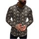 thumbnail image 1 of Camisa de blusa de manga larga con estampado de moda de primavera y otoño para hombre Fridja  hkj1798, 1 of 3