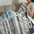 thumbnail image 5 of Grandpa Gifts, Gifts for Grandpa, Great Birthday Gifts for Grandpa, Best Grandpa Gifts, Grandpa Gift from Grandchildren, Grandma Gifts for Fathers Day, Thanksgiving, Christmas Throw Blanket 50" x 60", 5 of 6
