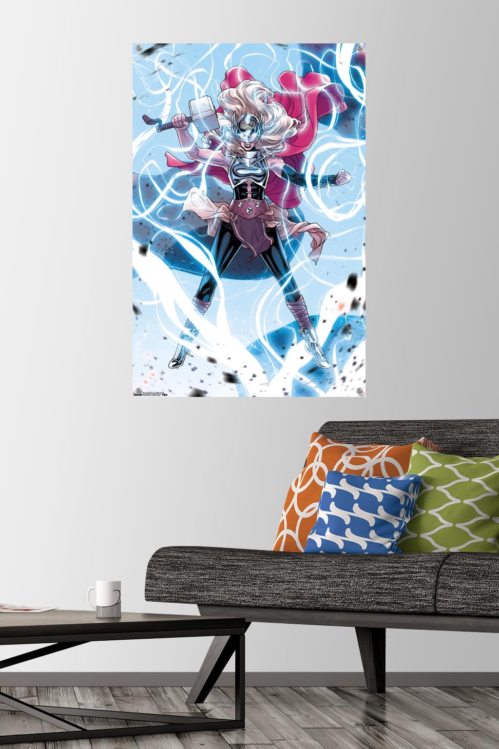 Marvel Comics - Thor - Mighty Thor #704 Wall Poster with Pushpins, 22.375" x 34"