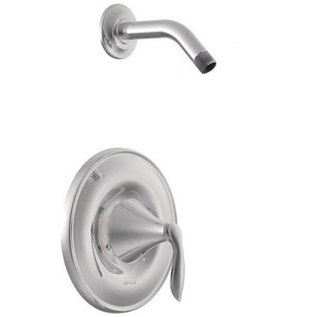 Moen Eva Chrome Shower - Moen T62132NH Eva Single Handle Posi-Temp Pressure Balanced Shower Trim without Shower Head, Chrome