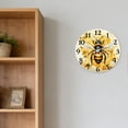 thumbnail image 6 of Hoease 10 Inch Silent Wall Clock, Bumblebee Honeycomb Cute Decorative Wall Clock, Battery Operated Non-Ticking Round Clock for Living Room Bedroom Nature Home Decor, 6 of 10