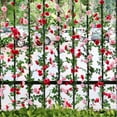 thumbnail image 2 of 2pcs 7.5Ft Flower Garlands - Fake Rose Vine Artificial Flowers- Affordable for Room, Wedding, and Garden Decor,Light Pink, 2 of 7