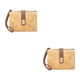 thumbnail image 3 of Qarigey Cartera compacta multiespacio artesanal exquisita correas a prueba de desgaste elegante y práctico monedero larga vida útil amarillo Amarillo 2Conjunto, 3 of 6
