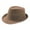 Khaki, variant on Seeotter Summer Straw Fedora Hat Short Brim Panama Sun Hat Trilby Beach Hat for Men & Women
