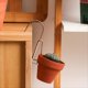 thumbnail image 2 of 6 Piezas de Colgadores para Macetas de Terracota, para Colgar Macetas, Colgadores de Plantas, Colgadores de Pared de Metal para Plantas de JardíN, Rosa, 2 of 10