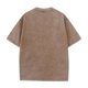 thumbnail image 3 of Ceisia Men's Vintage Washed Solid Crew Neck Short Sleeve T-Shirt Casual Retro Top Khaki XXXXXL Gifts, 3 of 7
