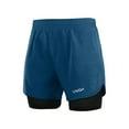 thumbnail image 7 of Quick Men's 2-in-1 Running Shorts Quick Drying Breathable Active Training Exercise Jogging Cycle Shorts With Longer Liner, 7 of 7