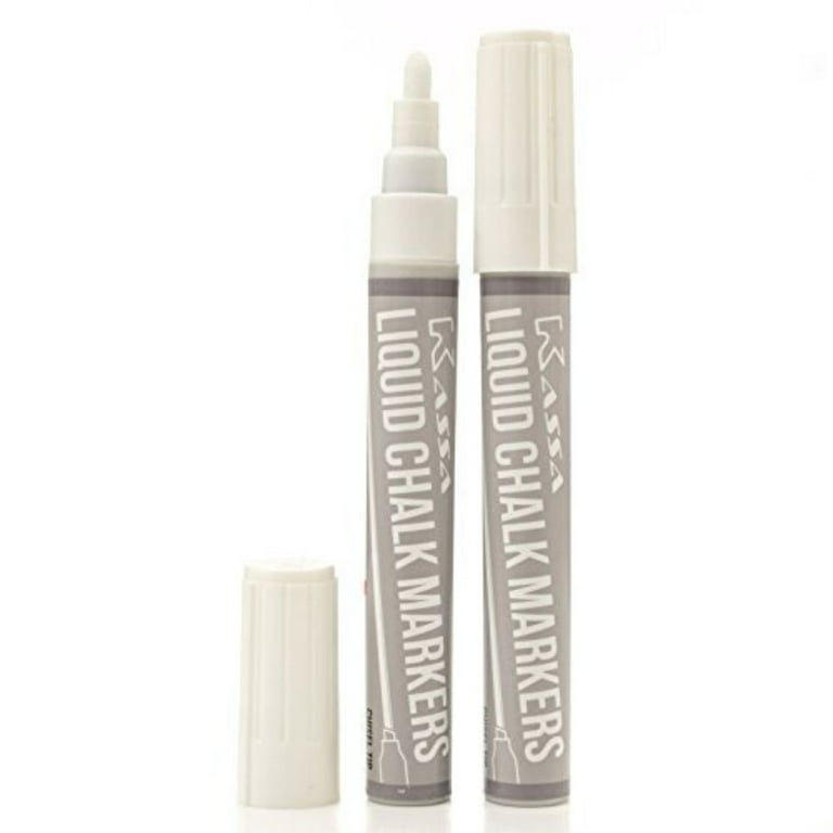 White Liquid Chalk Markers 2 Pack » Petagadget  Liquid chalk markers,  White chalk marker, Chalk markers