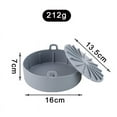 thumbnail image 2 of Air Fryer Silicone Pot with Lid Multifunctional Grill Plate Heat Resistant Oven Accessories Practical Kitchen Tool, 2 of 6
