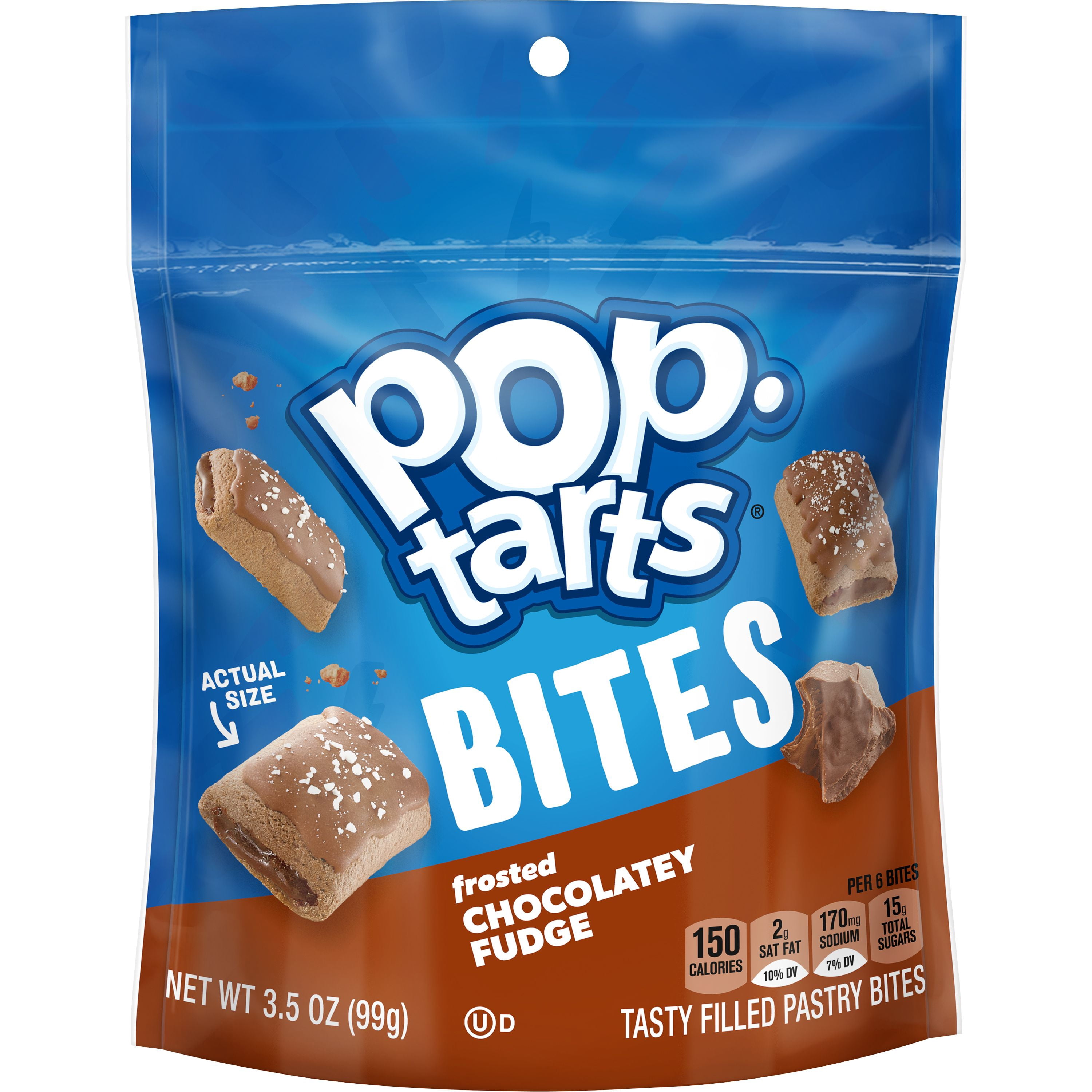 Pop-Tarts Baked Pastry Bites, Frosted Chocolatey Fudge, 3.5 Oz, Pouch