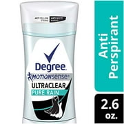Degree Women Ultra Clear Anti-perspirant Deodorant, Black+white Pure Rain, 2.6 Ounce