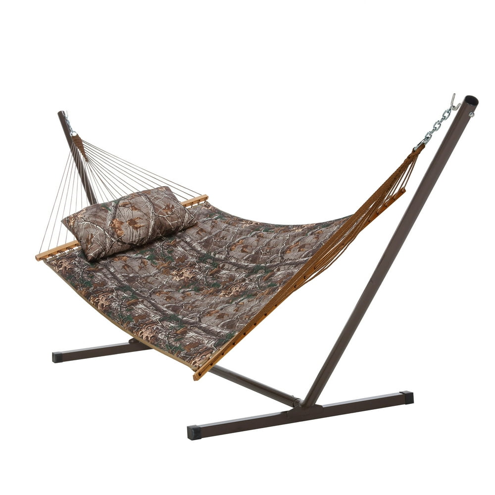 RealTree Quilted Hammock Combo w/ Pillow & Stand