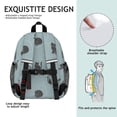 thumbnail image 5 of Black Cat and Yarn Ball Blue Pattern Backpack for School, Cute School Bag with Adjustable Shoulder Straps and Padded Back, 15"x11.42"x5.5", 5 of 5