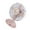 Pink, variant on Desk Oscillating Small Fan Retro 2-Speed USB/AA Power Desk Fan 5.7inch Table Fan for Work Office Dormitory