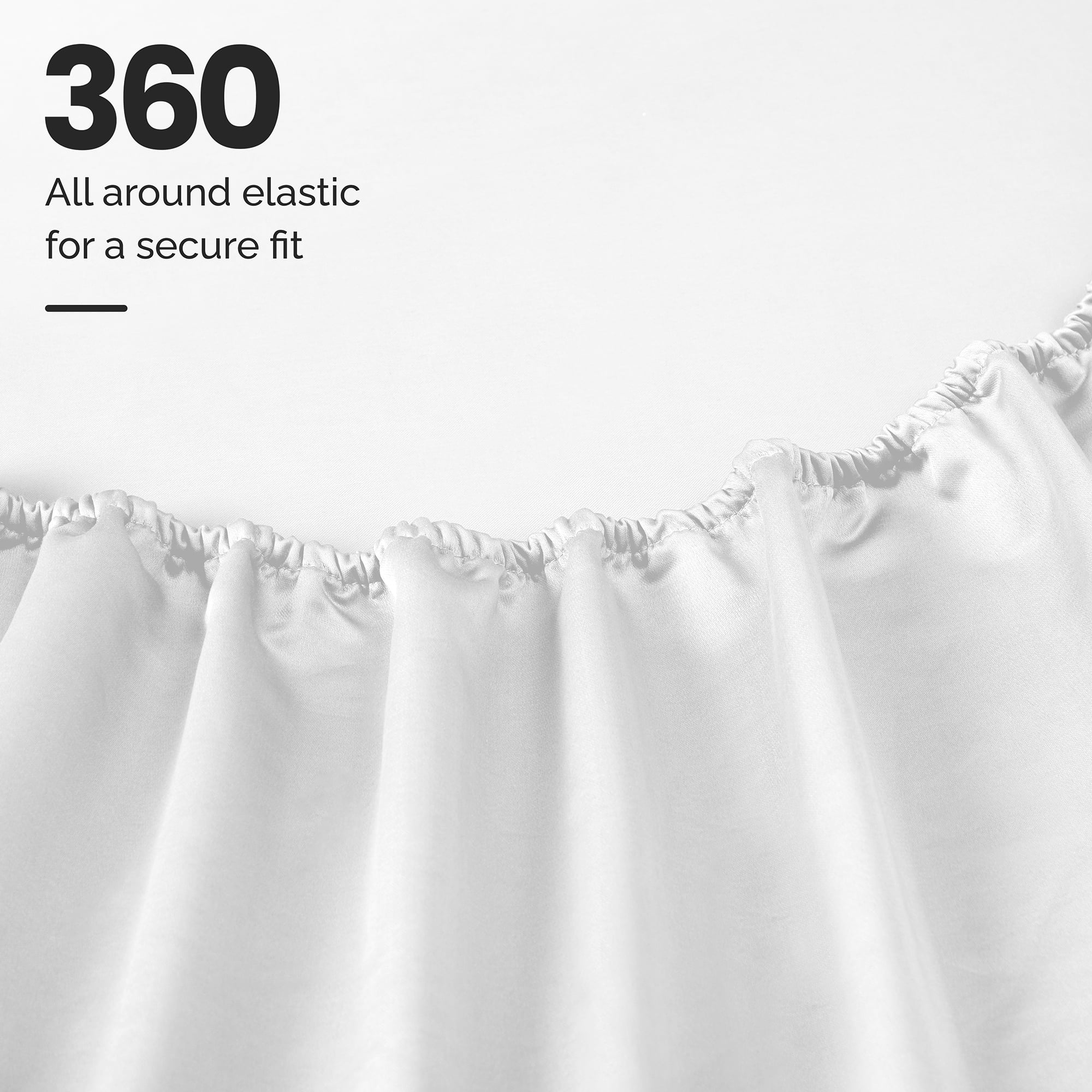 Superior Egyptian Cotton Eco-Friendly 1200 TC Sheet Set, Queen, White