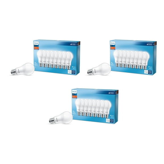 Philips LED A19 Light Bulb, General Purpose - 1100 Lumen, Soft White 2700K - 24 Pack