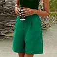 thumbnail image 7 of Pejock Women's Casual Shorts, Oversized Loose Wide Leg Short Pants, High Waisted Flowy Shorts with Pockets, Summer Casual Pleated Shorts, Comfort Workwear Shorts, 7 of 7