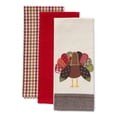 thumbnail image 2 of DII Assorted Fall Turkey Embroidered Dishtowel (Set of 3), 2 of 5