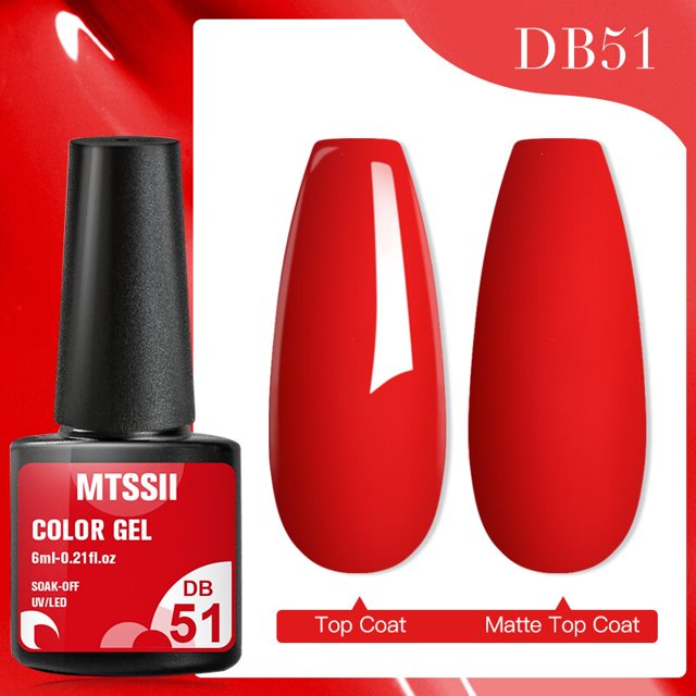 Mtssii-esmalte de uñas de Gel con purpurina holográfica, lentejuelas brillantes de Color Primavera, barniz UV Soak Off LED, decoración artística de uñas, 6ml