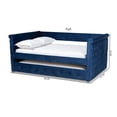 thumbnail image 3 of Bowery Hill Mid-Century Velvet Full Daybed with Trundle in Blue, 3 of 11