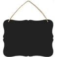 thumbnail image 1 of Qucyy Wooden Double Sided Hanging Chalkboard Signs,Memo Message Sign, Vintage Erasable Message Board Sign with Hanging String for Wedding Kitchen Home Party Decoration (Rectangle 03) Rectangle 03, 1 of 3