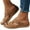 Brown, variant on Women's Orthopedic Slides Sandals Boho Flower Comfort Arch Support Wedge Beach Walking Slip on Shoes