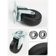 thumbnail image 5 of 24 Pack 2" Caster Wheel Black Smooth and Sturdy Heavy Duty Swivel Chair Caster Rotate 360 Degrees, 5 of 5