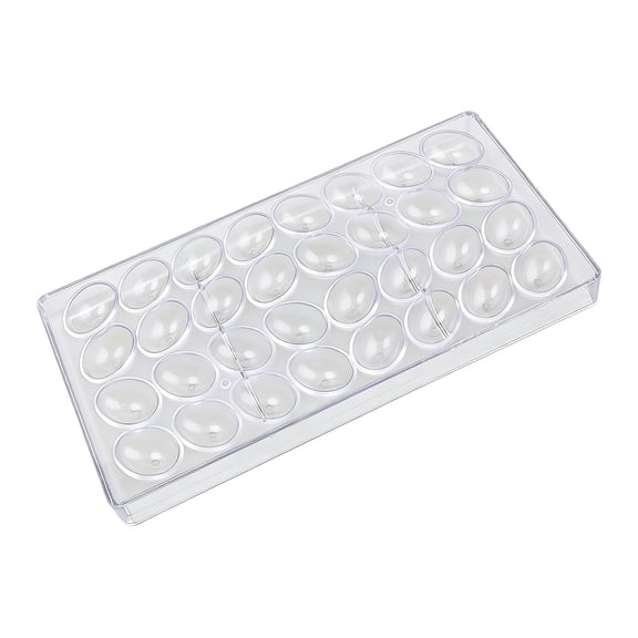 Egg Mold 32-Cavity Bird Egg Shaped Chocolate Mold Transparent Plastic Diy Baking Tool