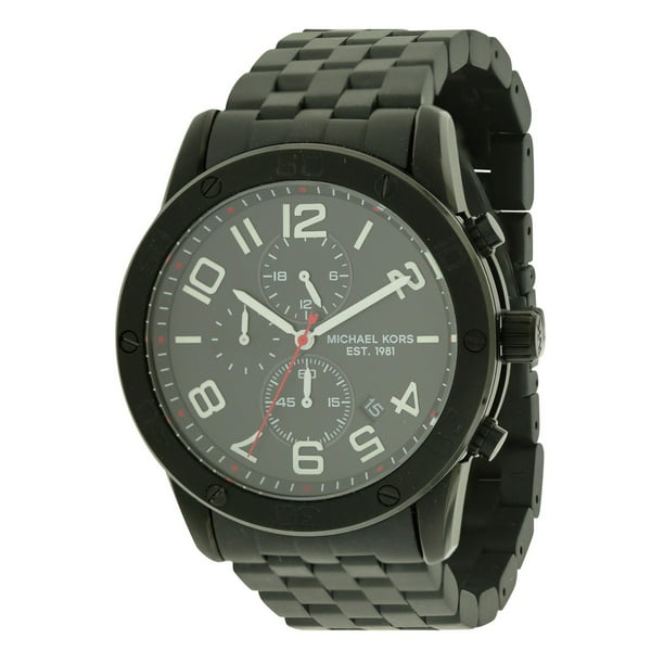 Michael Kors Men's MK8350 'Mercer' Chronograph Black Bracelet Watch -  