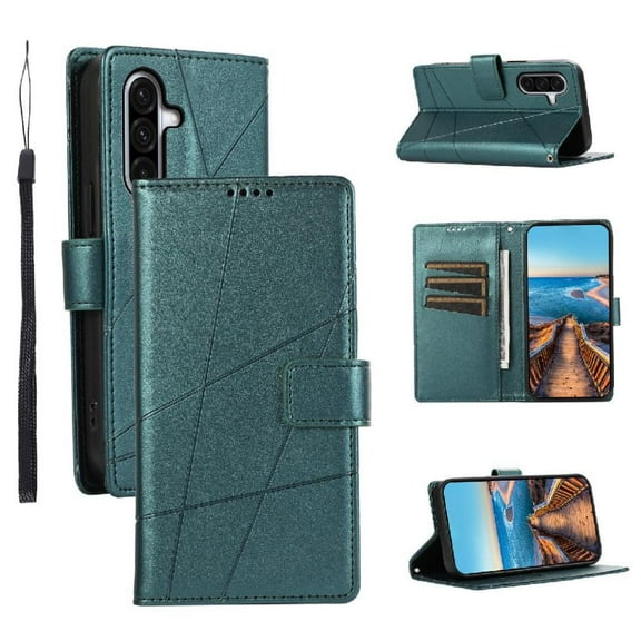 Case for Samsung Galaxy A17 Three Card Slots Shockproof Shock Absorbing Kickstand