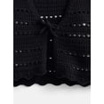 thumbnail image 2 of Weekend Academy Girls Crochet Tie Front Vest, Sizes 4-18, 2 of 3