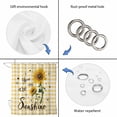 thumbnail image 5 of Sunflower Waterproof Fabric Shower Curtain,Yellow Plaid Lattice You Are My Sunshine Waterproof Fabric Shower Curtain for Bathroom Curtains Bathtubs Hotel Shower Curtains with 12 Hooks Standard 72x72, 5 of 8