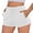 White, variant on Pinspark Women's Air Cotton Active Shorts Athletic Running Shorts Breathable Comfort Stretch Adjustable Waist with Side Pockets
