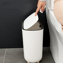 Raindrops Decorative Trash Can for Bathroom Basket -covered Office