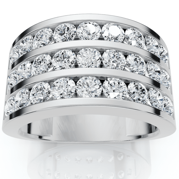Pompeii Men's 2.70Ct Diamond Anniversary Wedding Ring Gold Lab Grown (F/G,VS1-VS2)