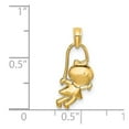 thumbnail image 5 of Auriga Fine Jewelry 14K Yellow Gold with Jump Rope Charm for Women, 5 of 6
