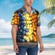 thumbnail image 3 of Balery Halloween Fruit Platter Camisas hawaianas de manga corta para hombre, camisas playeras de corte holgado, camisas de vacaciones con botones,Large, 3 of 7