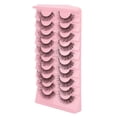 thumbnail image 4 of Juego de 10 pares de pestañas postizas DD Curl, suaves y esponjosas, reutilizables, 3D, multicapa, para maquillaje y cosplay, tipo 3, 4 of 14