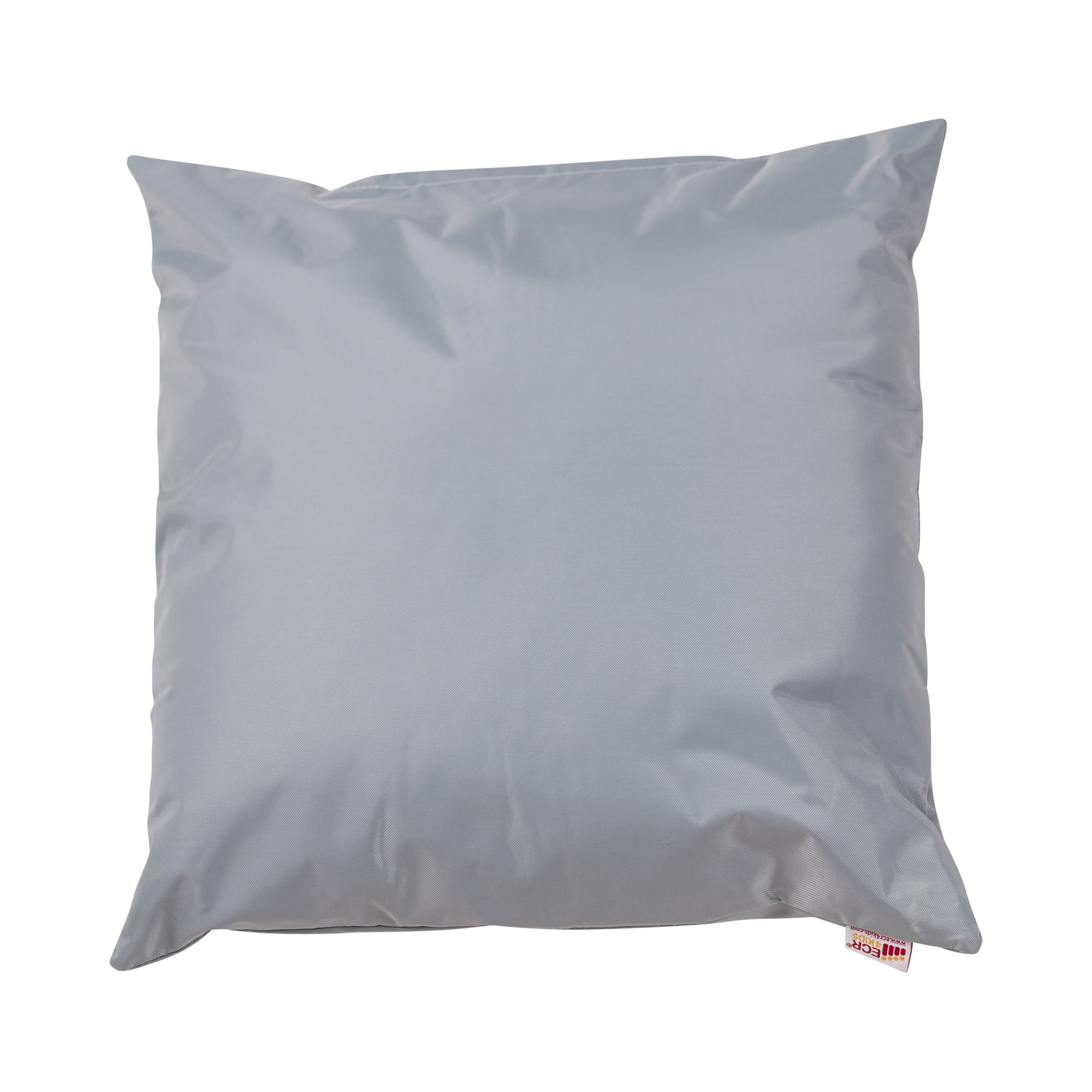ECR4Kids Jumbo Floor Pillow Cushion, 27inx27in, Classroom Essentials, Light Grey