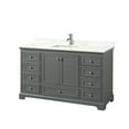thumbnail image 5 of Wyndham Collection Wcs202060s-Qtz-Unsmxx Deborah 60" Free Standing Single Basin Vanity Set, 5 of 7