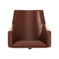 thumbnail image 3 of BBF - Chaise - Boîte - Dossier Moyen - Accoudoirs - Inclinaison - Pivotante - Cuir Reconstitué - Cerisier Récolte, 3 of 9