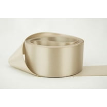 Ribbon Bazaar Double Faced Satin 7/8 inch Taupe 25 yards 100% Polyester Ribbon