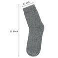 thumbnail image 4 of Spencer 3 Pairs Wool Hiking Socks Thermal Warm Crew Winter Boot Sock Outdoor Sports Socks For Men & Women, Light Gray, 4 of 8