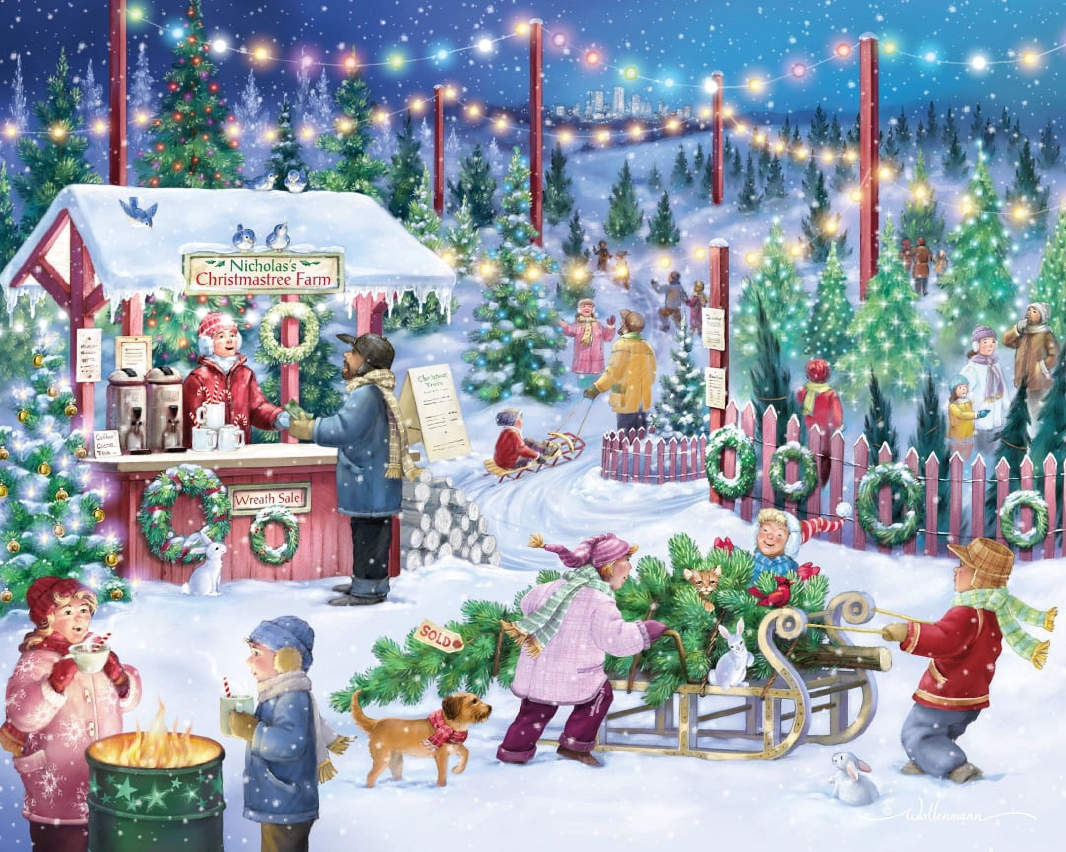 Cra-Z-Art Kodak 1000 Piece Christmas Eve Delivery Interlocking