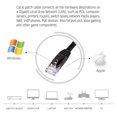 thumbnail image 2 of Konex (TM) Ethernet Cable Cat6 Flat 100ft Black, Network Cat 6 Patch Cable, Internet Cable With Snagless RJ45 Connectors, 2 of 2