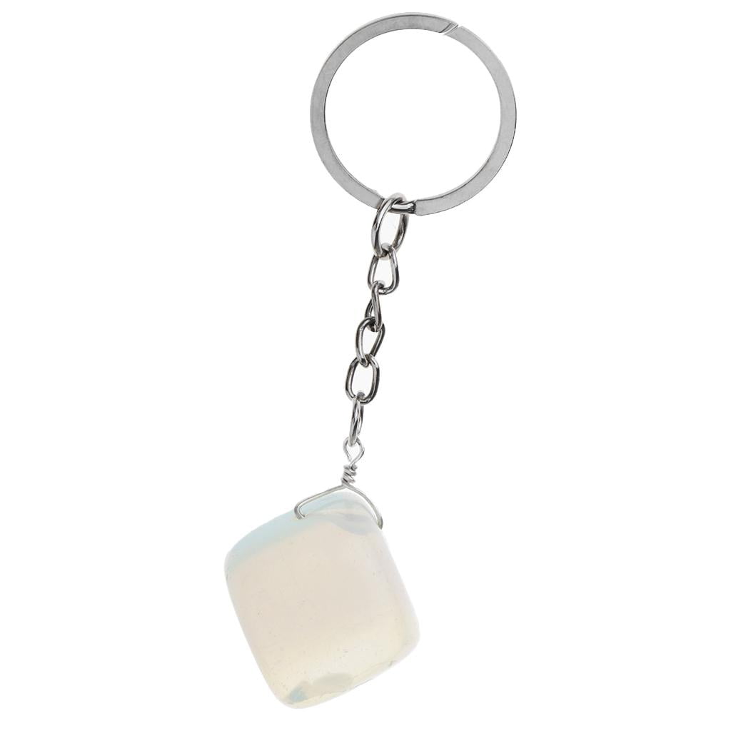 Opal Money Purse Keychain Charm Pendant Handbag Bag Keychain Key Ring Purple 