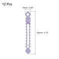 thumbnail image 2 of Uxcell 12Pack de Correas de Cable de Silicona de 4.7 Pulgadas, Organizadores Reutilizables de Cable, Morado, 2 of 7