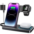thumbnail image 1 of DUMTERR Cargador inalámbrico 3 en 1 para iPhone 15/14/13/12, estación de carga inalámbrica para dispositivos Apple, soporte de carga para Apple Watch Series, para AirPods, 1 of 5